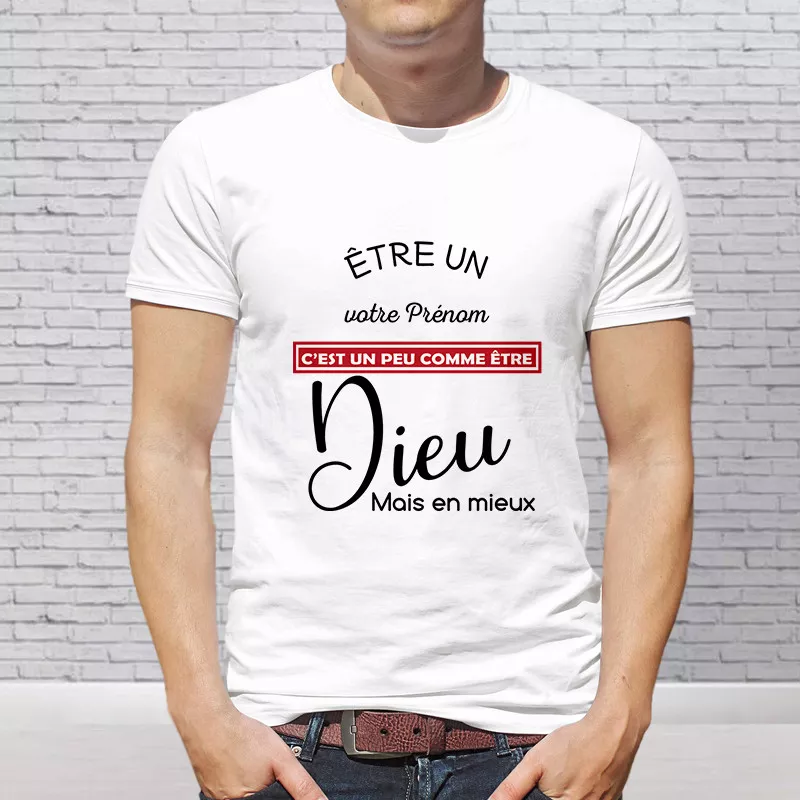 Dieu mais en mieux - impression de T-shirts personnalisés à Verviers