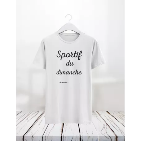 Sportif du dimanche - Teejii votre T-shirt personnalisé à Verviers